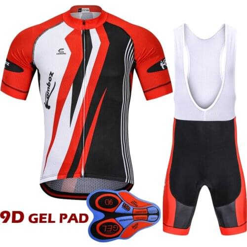 Hign Quality Pro Men Summer Cycling Jersey Set Roupa Ciclismo Short Sleeve Suit / 9D Gel Pad Ciclismo Mtb Cycling Clothing