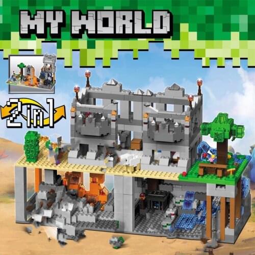 Real Skeleton City Battle Building Blocks Toys For Kids Highly Detailed Colorful Bricks Miniature Landscape