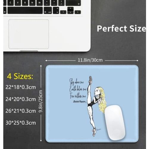 Fire Within Me Mouse Pad DIY Print Ballet Papier Berenice La Placa Ballet Ballerina Pointe Shoes Ballet