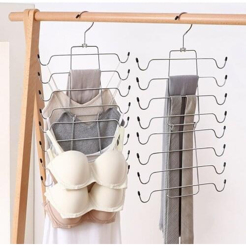 Multi-Layer Magic Clothes Hanger Underwear Hanger Folding Multi Function Clothes Hangers Home Storage Hangers Vest Drying Rack