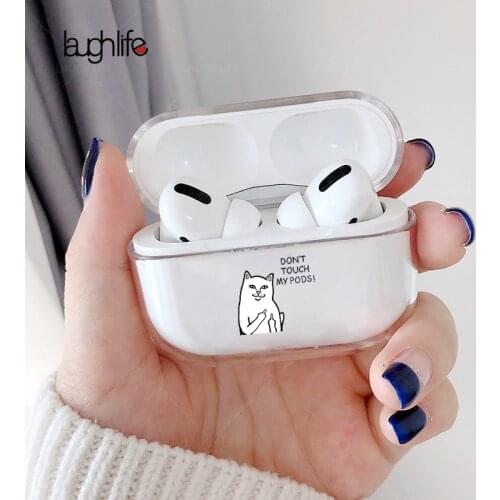 Cartoon Case for AirPods Pro Cute Cover Soft Silicone Bluetooth Earphone Protective Case for Apple Air pods Pro Case Despise Cat