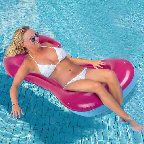 Inflatable Air Mattress Water Hammock Floater Kids Adult Swimming Ring Lounger Floating Bed Inflatable Tank Pool Accessories