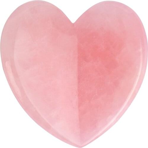 Wholesale Natural Heart Shape Rose Quartz Guasha Massager Gua Sha Tool for Sale