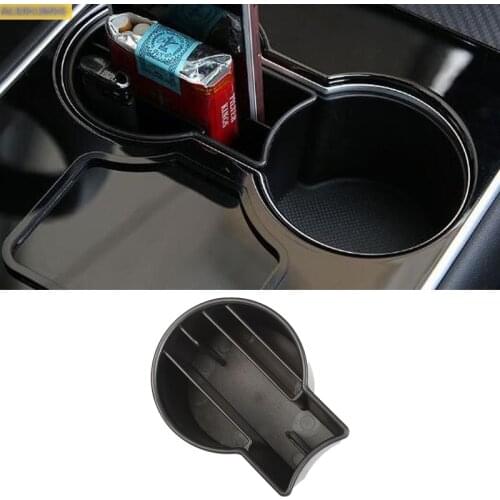 Water Cup Holder Frame Panel Molding Cover Storage box Kit Trim car Accessories for tesla model 3 Y 2018 2019 2020 2021