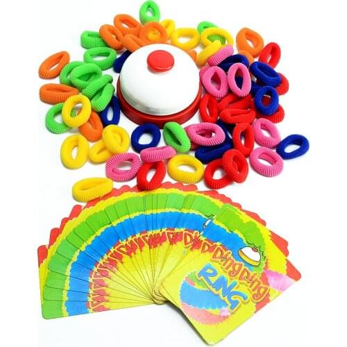 Family Fun Ding Ding Hairs Ring Great Party Games Vision Reagency Challenge Educational toys playset for 2-6 players