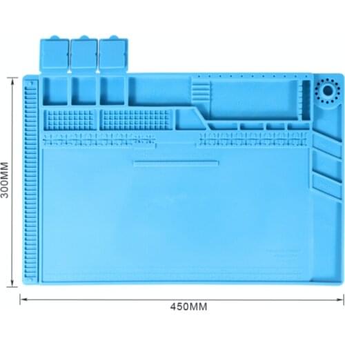 Repair Pad Insulation Heat-Resistant Soldering Station Silicon Soldering Mat Work Pad Desk Platform for BGA Soldering Station