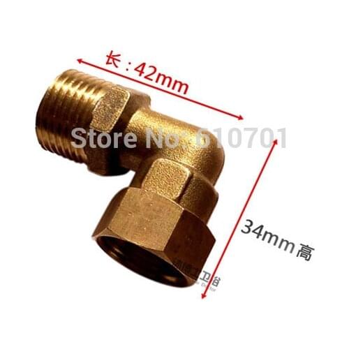 Thicken 1/2" Male x 1/2" Female Thread Brass Loose Joint Elbow Joint Water Heater connector Pipe Fittings Accessories