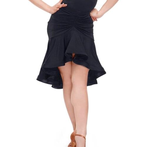 Latin Dance Skirt For Women Sexy Performance Costume Designer Clothes Irregular Skirt Tango Dance Outfit Tap Dancewear JL2306