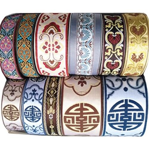 1 M Embroidered Lace Ribbons Fabric Trim DIY Sewing Handmade Craft Materials Hair Bow Accessories Lace Fabric HB53