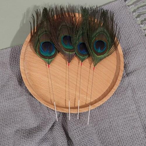 1Pc Adult Bamboo Handle Ear Dig Tools Spoon Cleaner Stick Health Care Goose Feather Earpick Wax Remover Curette