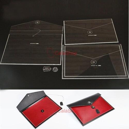 1 Pcs / Lot Acrylic Wallet Envelope Leather Template Model Handwork Leather Craft Pattern Tools DIY WT918