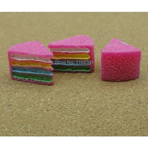 1pcs/lot resin hot pink Thousand Layer Cake 16mm Cabochons Scrapbooking Hair Bow Center Card Frame Making Craft DIY B007-3