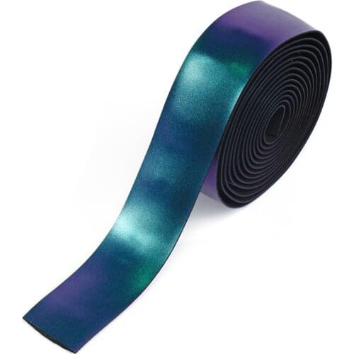2pcs Road Bike Bicycle Handlebar Grip Tape Anti-Slip Cycling Handle Bar Belt Artificial PU Leather Wrap Strap Bandage Decoration