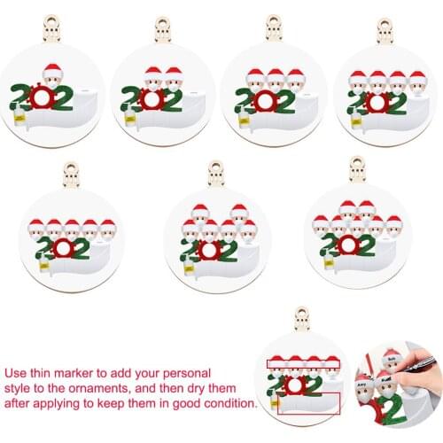 2020 Quarantine Christmas Birthdays Party Decoration Gift Product Personalized Hanging Ornament Christmas Ornament Decoration