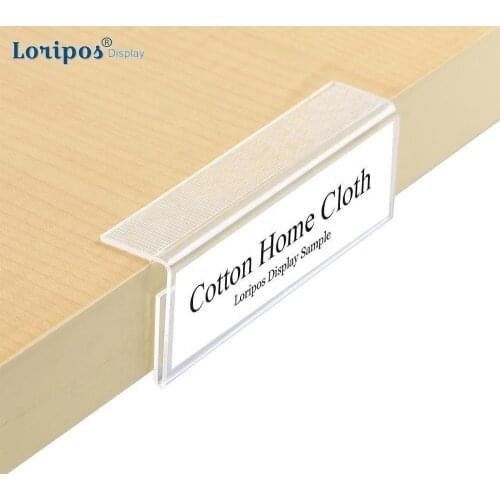 Acrylic Label Frame L Sign Holder Shelf Edge Price Talker Shelf Storage Memo Holder Merchandise Name Card Display Data Strip