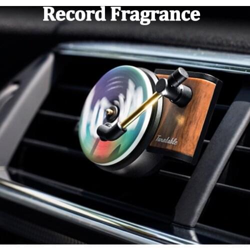 Record Car Perfume Phonograph Car Air Freshener Auto Air Vent Fragrance Smell Diffuser Solid Balm Interior Accessories