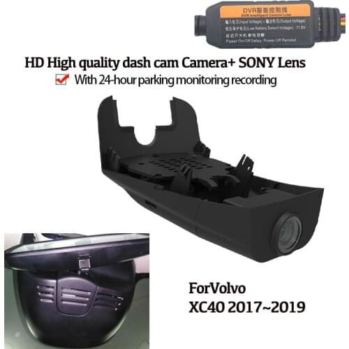 HD High quality Car Wifi Recorder Dash Cam Camera For Volvo XC40 2017~2019 Novatek 96658 High quality Night Vision
