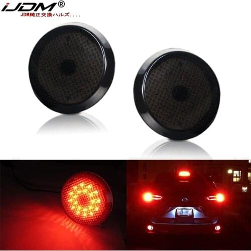 IJDM Car LED Tail Rear Bumper Reflector Light Fog Brake Stop Lamp For Toyota Corolla 2009-2010 Sienna SE 2011 ScioniQ 2008I Red