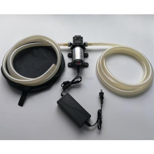 12V 40W 12L/min gasoline oil pump large flow electric diesel pump car oil pump set with 12mm pipe