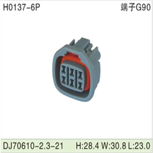 Free shipping 500pcsDJ70610-2.3-21 6Pin 2.3mm AMP Car Electrical Wire Connectors for VW,BMW,Audi,Toyota,NISSAN AND other