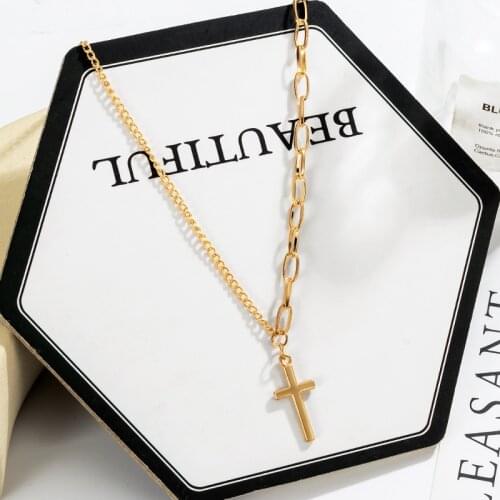 Vintage Gothic Pendants Cross Necklace For Men Women Unusual Goods Chain On the Neck Chains Punk 2021 trend Jewelry on the neck