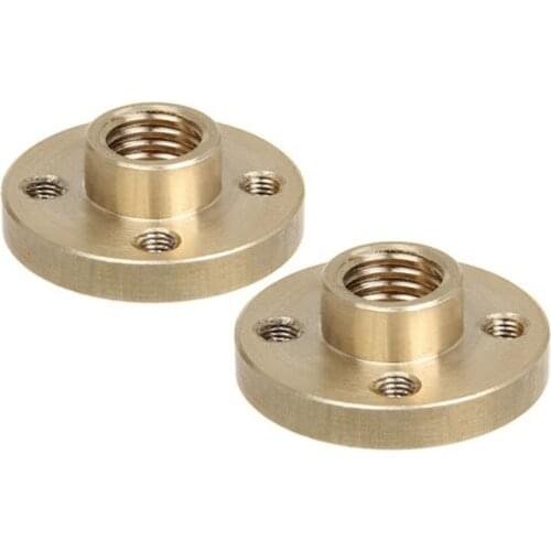 Geeetech 2pcs/lot 3D Printer Parts M8 Copper Nut for Diameter 8mm,Pitch 2mm Z Axis Lead Screw