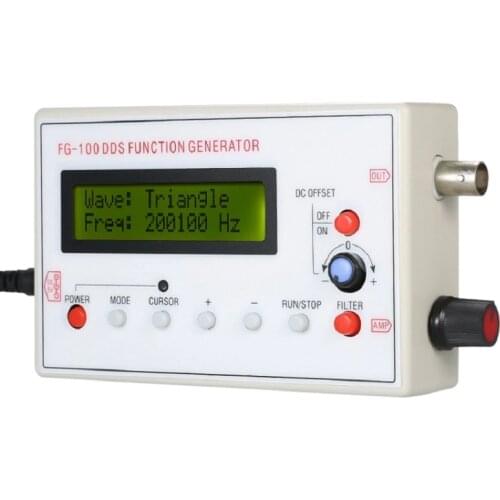 1HZ-500KHZ DDS Functional Signal Generator Frequency Generator Sine + Square + Triangle + Sawtooth Waveform