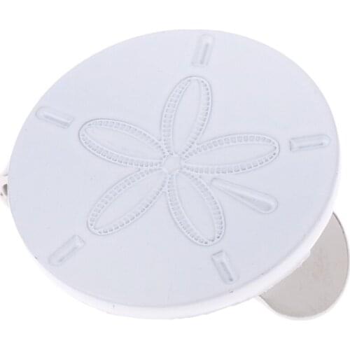 Sturdy Alloy White Flower Magnetic Cap Hat Visor Clip Golf Ball Marker Golfer Gift