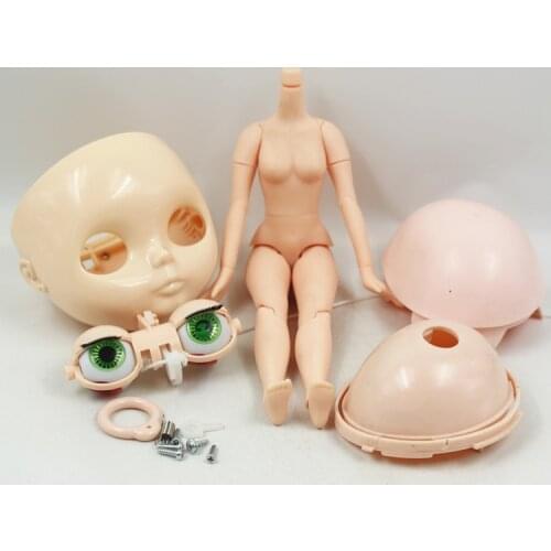 DIY blyth doll no makeup,joint body,scalp,eye Factory doll Fashion doll Suitable For DIY Change BJD Toy For Girls