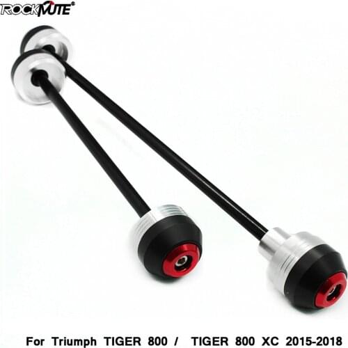 Motorcycle Front Rear Wheel Falling Protector Pad For Triumph TIGER 800 / TIGER 800 XC 2015-2018 Axle Fork Crash Sliders