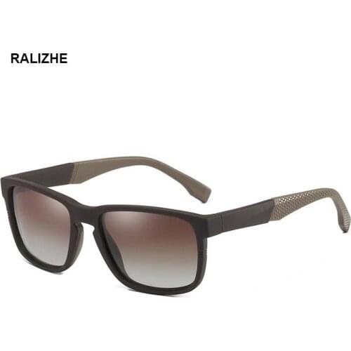 New Square Driver Men Polarized Sunglasses Retro TR90 Frame Spring Hinge Sun Glasses For Women Vintage Eyewear Accessories UV400