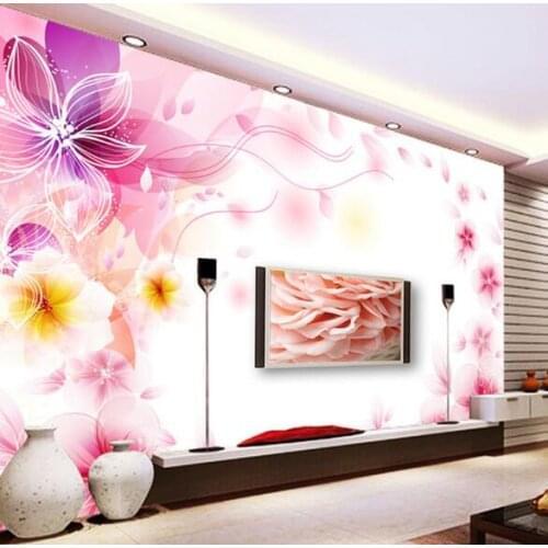 Study Room Wallcoverings Abstract Flower Custom Size 3D Photo Wallpaper Backdrop Stereoscopic Murals Wall Paper Roll