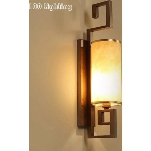 Chinese style Fabric Lampshade Wall Sconce Living room Restaurant Wall Lights Gold/Black E14 110-220V Loft Corridor Wall Lamp