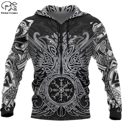PLstar Cosmos Vikings Warrior Tattoo NewFashion Pullover Casual long sleeve 3DPrint Zip/Hoodies/Sweatshirts/Jacket/Men/Women C-4