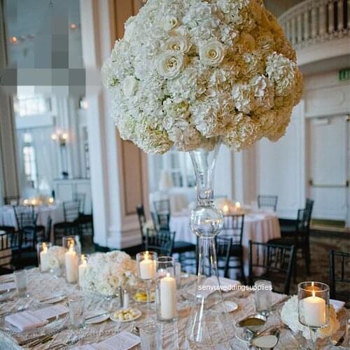 New style clear acrylic vase wedding table centerpiece flower holder centerpiece senyu2401