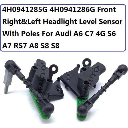 4H0941285G 4H0941286G New High Quality Front Right&Left Headlight Level Sensor With Poles For Audi A6 C7 4G S6 A7 RS7 A8 S8