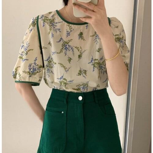 OLOEY Short Sleeve Blouses