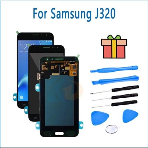 Moblie Phone Original New LCD Replacement For Samsung Galaxy J3 2016 J320 J320F LCD Display Touch Screen Digitizer Assembly