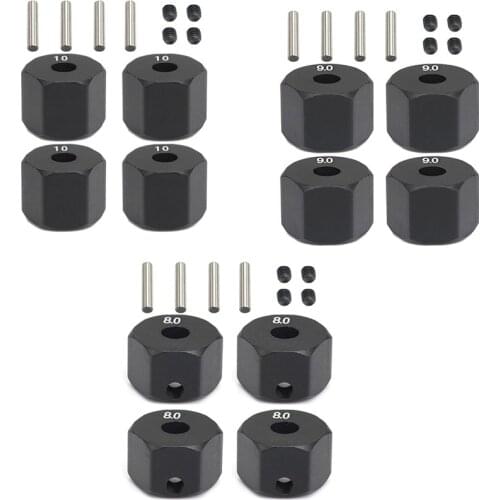 For 1/10 RC Crawler Axial SCX10 4Pcs 12MM Wheel Hex Hub for 1/10 RC Crawler Axial SCX10 Traxxax Trx4 Tamiya MST RC Car Part
