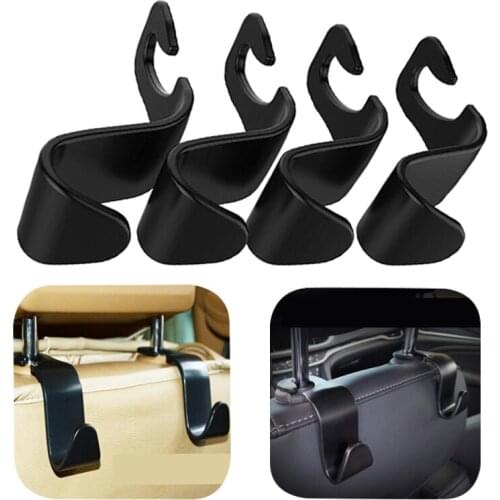 Car Seat Back Hook Auto Seat Headrest Portable Organizer Holder Hooks Multi-function Storage Ornaments Car Interior Accessories