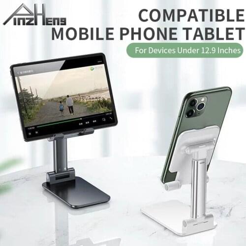 PINZHENG Portable Universal Phone Stands For iPhone Xiaomi Mobile Phone Holder For iPad Pro Folding Adjustable Tablet Holder