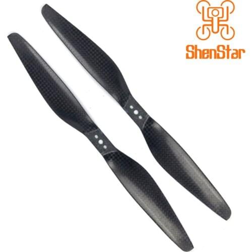 3K Carbon Fiber Propellers 10inch CW CCW CF Props 1055 for Multicopter 10*5.5inch with 3holes Middle 4mm Side 3mm