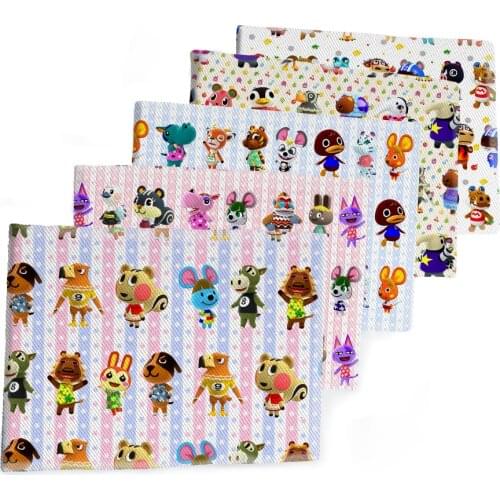 Twill Fabric Animal Design Sewing Cloth Fat Quarter DIY Dress Making Woven Soft Fabric 50*145cm