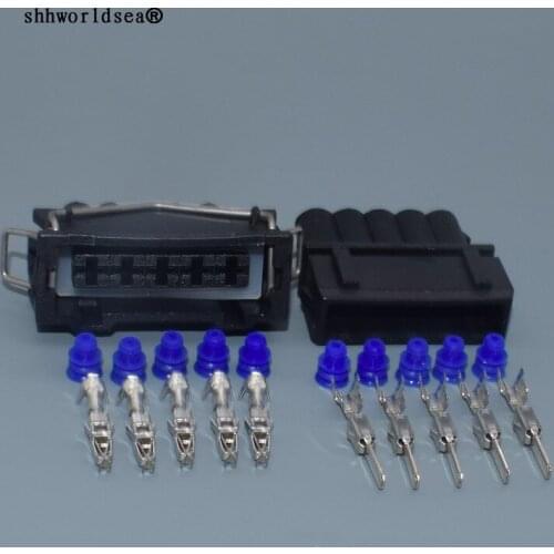 Worldgolden 5 Pin 3.5mm Auto Car Connector Female Male Sealed Plugs For VW 357 972 755 357972755