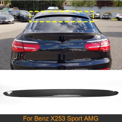 Carbon Fiber Rear Trunk Roof Spoiler Lip Wing For Mercedes Benz GLC SUV GLC250 GLC300 GLC43 AMG Sport Utility 4 Door 16-17