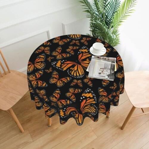 Butterfly Tablecloth Printed Protection Table Cover Polyester Desk Wholesale Decorative Table Cloth