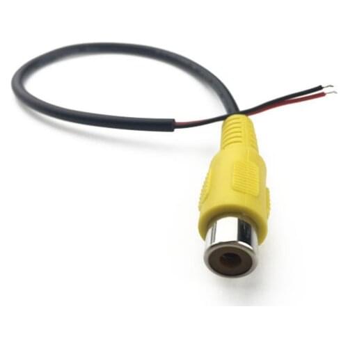 15cm RCA Line Female Head Rca Video Wire Av Audio Cable 3mm for Speaker Subwoofer Car Camera