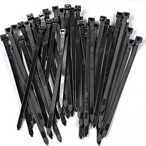 300pcs 100pcs/bag Nylon Cable Ties 3x100mm 3x150mm 3x200mm Black White Self Locking Cable Wire Zip Ties For Home Office