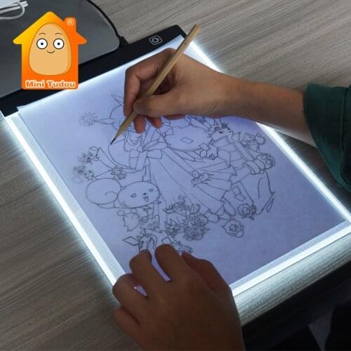 A4 LED Dimmable Tracing Copy Drawing Board Creative Thin Light Pad Kids Art Craft Painting Game Educational Toys For Children
