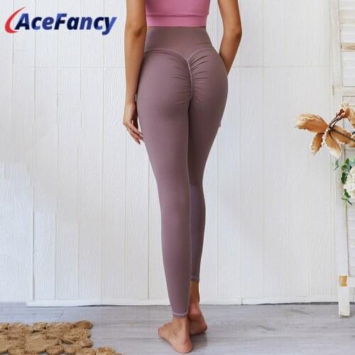 Acefancy High Waist Seamless Gym Leggings Women Yoga Pants GX010 Leggings For Fitness Push Up Leggins Sports Pants For Woman